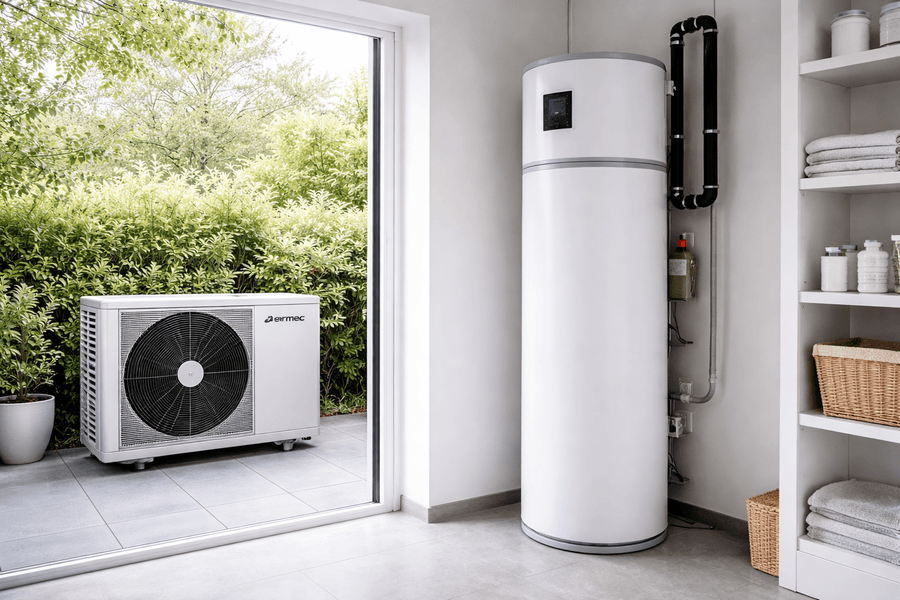 Termo aerotermia: cómo bajar la factura del agua caliente sin hacer una reforma en casa 2 Equipos de termo aerotermia para casas en la sierra de Madrid